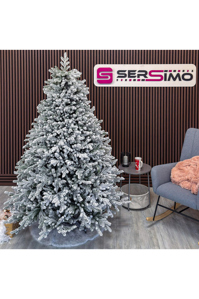 SERSIMO Brad artificial, Alessandra Elite, înzăpezit, mix 2D+3D, 200 cm