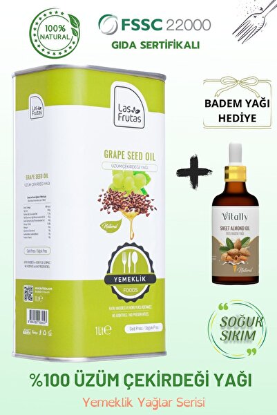Las Frutas Yemeklik Üzüm Çekirdeği Yağı 1 Lt