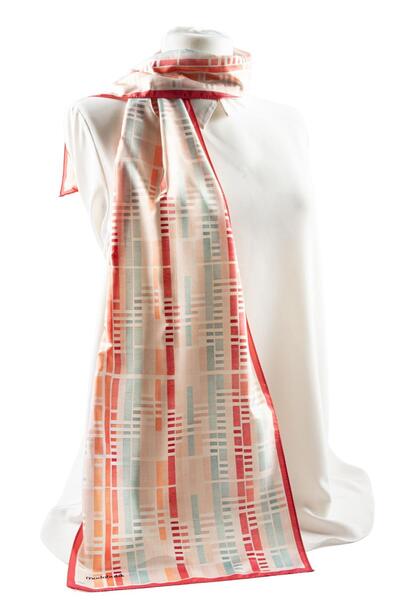 Modabutik Çizgi Desenli Fular