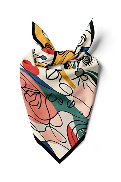 Modabutik G103 Silhouette-Patterned Bandana