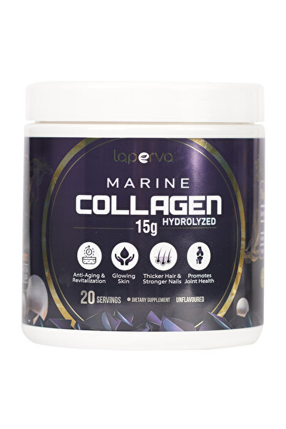 Laperva Marine Collagen Hydrolyzed, Unflavored, 330 Gm, Glowing Skin, Joint Health, And Anti-aging