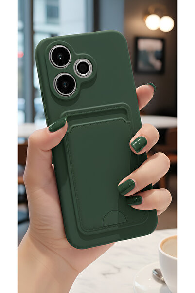 TechTrove Xiaomi Redmi 13 4G Kılıf Kart ve Resim Bölmeli Soft Renkli Silikon ...