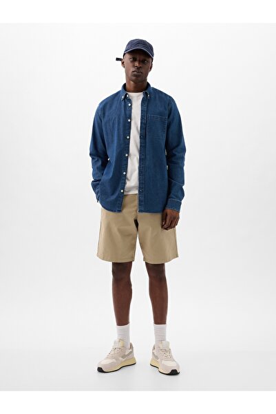 GAP Erkek Bej 10" Vintage Şort