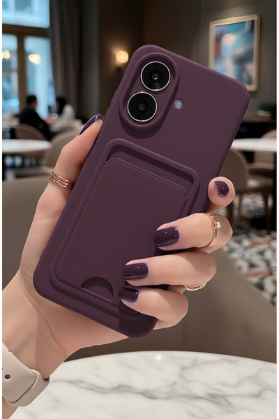 TechTrove Realme Note 60 Kılıf Kart ve Resim Bölmeli Soft Renkli Silikon Kapak