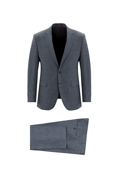 Abdullah Kiğılı 7 Drop Slim Fit Slim Fit Wool Patterned Suit