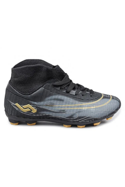 Jump 29676 Black Men's Astroturf Football Shoes Football Shoes Black Yellow