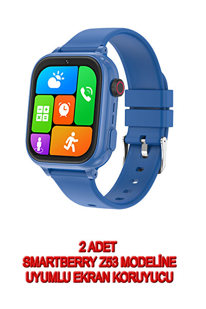 Doozy Smart berry Z53 Akıllı Çocuk Saati Modeline Uyumlu 9h kırılmaz Nano Ekr...