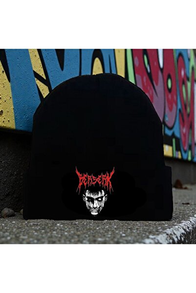 FG KONNİCHİWA Black Anime Berserk Devil Beret