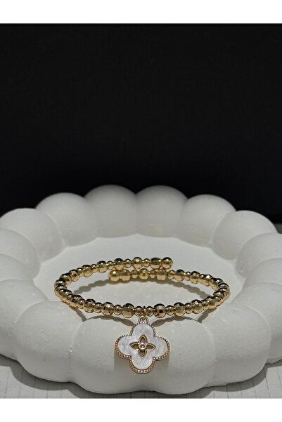 XUPING JEWELRY 18K yonca charmlı Çelik bileklik paslanmaz kararmaz