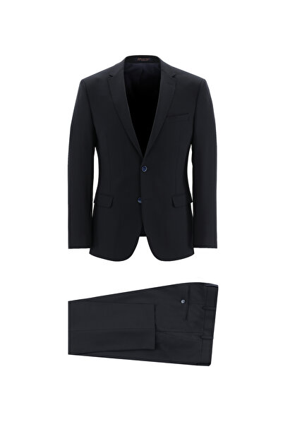 Abdullah Kiğılı 7 Drop Super Slim Fit Eksra Dar Kesim Fit Yünlü Takım Elbise