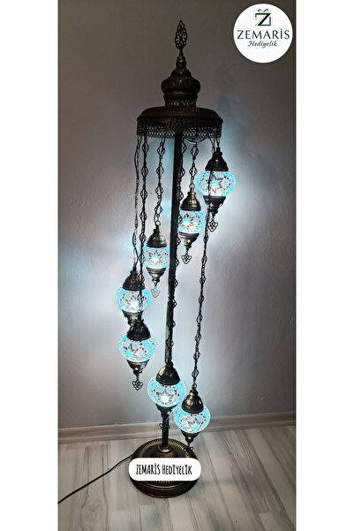 ARİS HEDİYELİK El Yapımı Otantik Mozaik Lambader 7'li