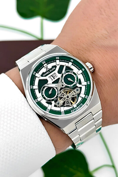 Daniel Klein Çelik Kordon Çelik Kasa Otomatik Mekanizma Erkek Kol Saati Gümüş...