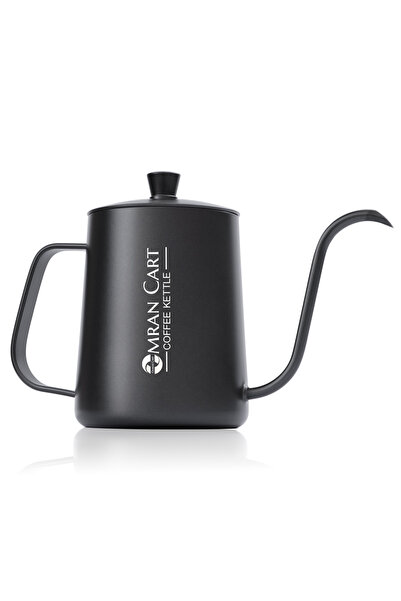 Omran Cart غلاية قهوة 600 مل - غلاية تنقيط سوداء ذات عنق إوزة لـ V60