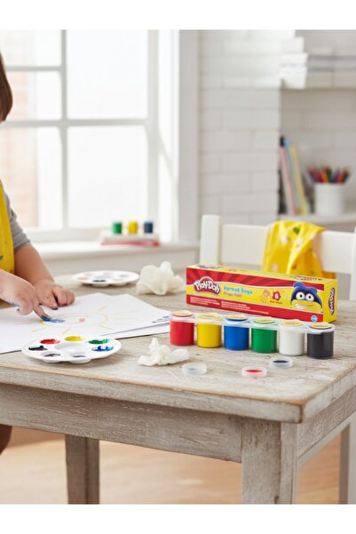 Play Doh Parmak Boyası 6 Renk X 25 Ml Paletli Kap