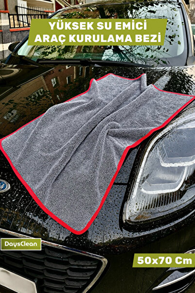 DaysClean Yüksek Su Emicili Mikrofiber Araç Kurulama Bezi Havlusu | Çiziksiz ...