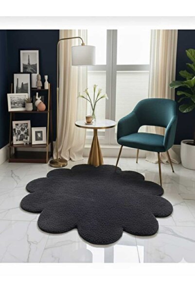 ALTUN CARPET MODERN ANTİRASİT PAPATYA MODELİ POST PELÜŞ KAYMAZ TABAN HALI