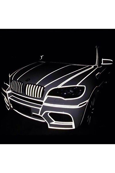 Avex 2 x Autocolant reflectorizant "OUTLINE DECO", culoare SILVER, dimensiune...