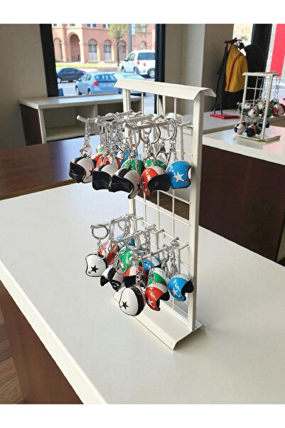 ASAFF MASA ÜSTÜ ÜRÜN STANDI + 6 ADET 10 cm KANCA