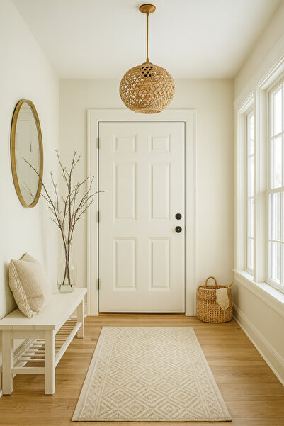 zorbey enet aydınlatma Bella Hasır Sarkıt Tekli Avize ( Eskitme Askı Takımlı)