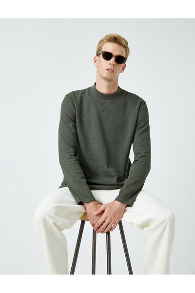 Koton Tricou kaki pentru bărbați 3WAM10116HK