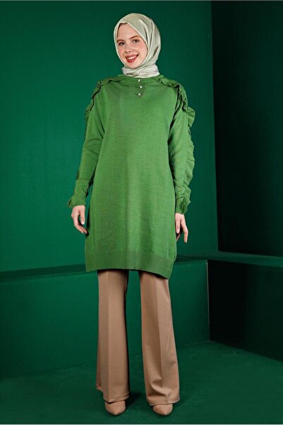 Alvina FIRFIRLI TAŞLI TRİKO TUNİK 43170