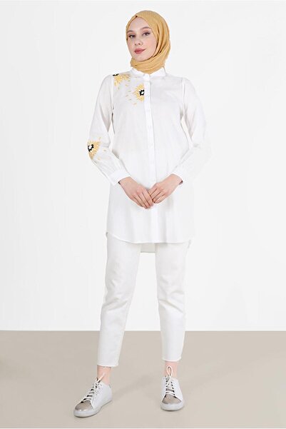 Alvina VEZENI DETALJNI TUNIK SA PUNIM DUGMIĆIMA P Pamuk U 42638