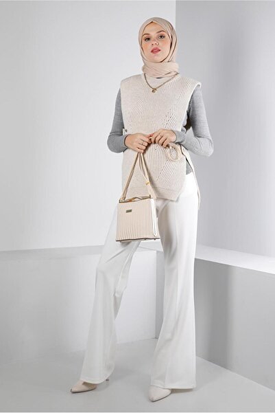 Alvina SIDE BUTTONED KNITWEAR SUEVETER 43245