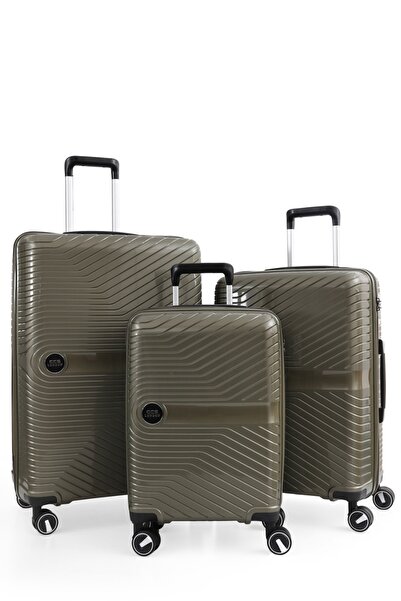 ÇÇS 5239 UNİSEX BÜYÜK, ORTA ve KABİN BOY 3'LÜ VALİZ SET