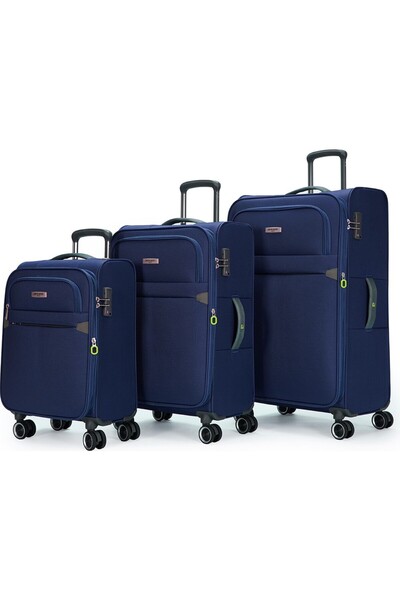 Pierre Cardin UNİSEX BÜYÜK, ORTA ve KABİN BOY 3'LÜ VALİZ SET 04PC6000