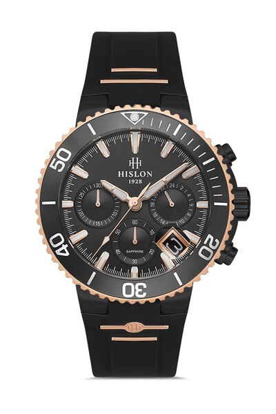 Hislon ساعة يد رجالية MS147T-04BR