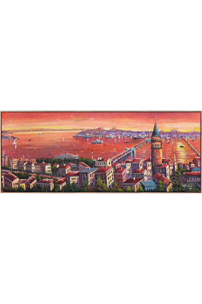 Simurg Sanatevi Boğazın Günbatımı Şarkısı Yağlı Boya Tablosu