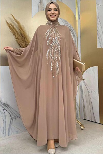 TRENDTESETTÜR KADIN VİZON ABAYALI ELBİSELİ TAKIM T 4773