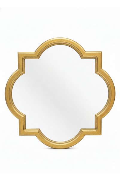 ALQANNAS Luxury gold wooden frame mirror | Decorative mirror with an antique design