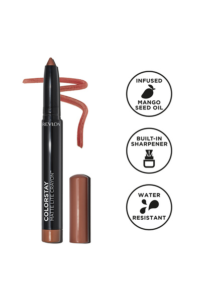 Revlon أحمر شفاه Colorstay Matte Lite Crayon، Clear The Air