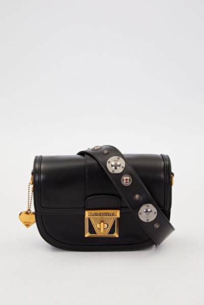 Levidor Черна чанта през рамо с капси