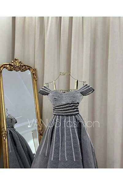 vanus fashion فستان سهرة طويل 3984