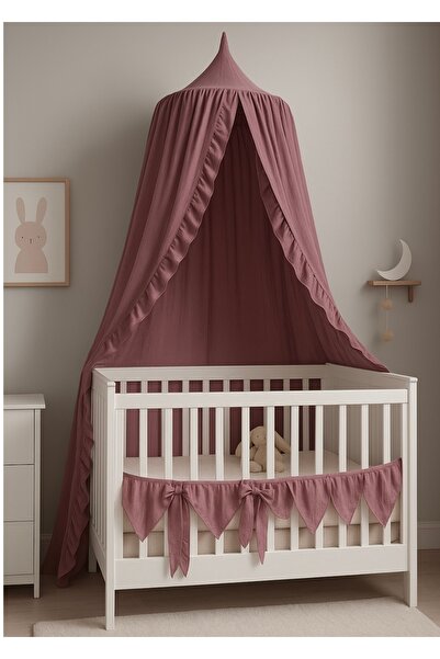 Hubb Müslin fırfırlı bebek Cibinlik çocuk yatağı Cibinlik /kitap okuma alanı ...