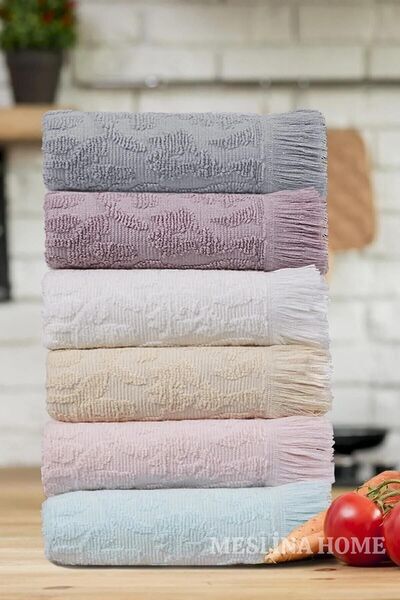kelebektekstil Meslina 30x50cm ((12 ADET)) Mutfak Havlusu | Kurulama Bezi | El Havlusu Hms-mutfak