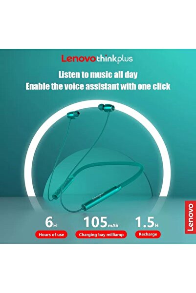 LENOVO thinkplus He05x II Manyetik Neckband Kablosuz Bluetooth 5.0 Kulaklık Siyah