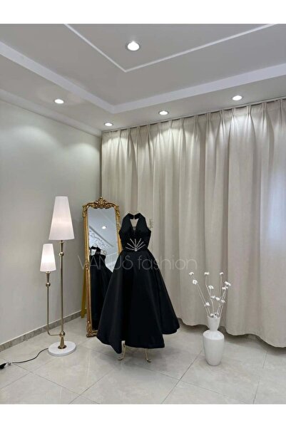 vanus fashion فستان سهرة ميدي ( 3 الوان ) 4012