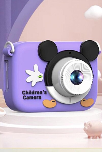 Torima Dijital Fotoğraf Makineleri Oyunlu Çocuk Kamerası 1080P Hd CMR16 Mor