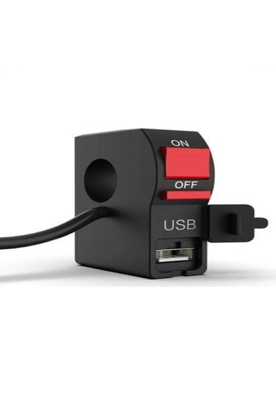 monero Motosiklet Sis Far Düğmesi Usb Çıkışlı