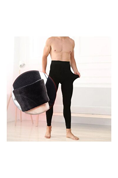 İNCEYAŞAM Erkek Peluş Kürk Tayt İçlik Erkek Tayt Komple Peluş İçlik Tayt Kışlık Tayt