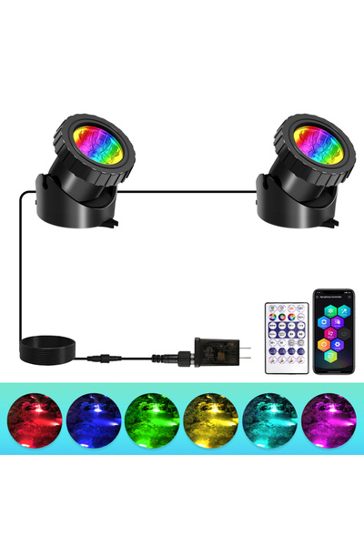 Choice EU Plug 2 Lights 2/3/8/10 LED Lights Waterproof IP68 Underwater Founta...