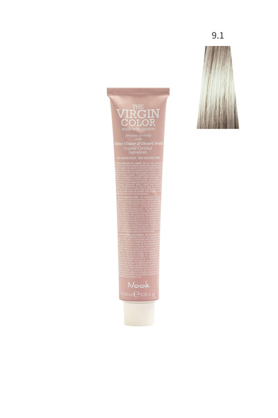 Nook Virgin Color Profesyonel Saç Boyası 100ml -Açık Küllü Sarışın/Gümüş Sarı...