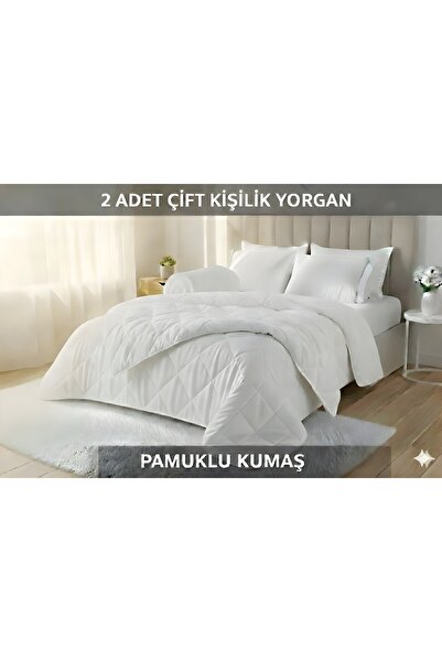 Yayo 2 ADET Yorgan Çift Kişilik Pamuklu dış meteryal