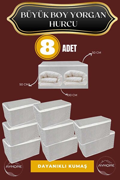 AYHOME Mega Boy Yorgan Döşek Yastık Hurcu Tela Kumaş Büyük Boy Hurç 100 X 50 ...