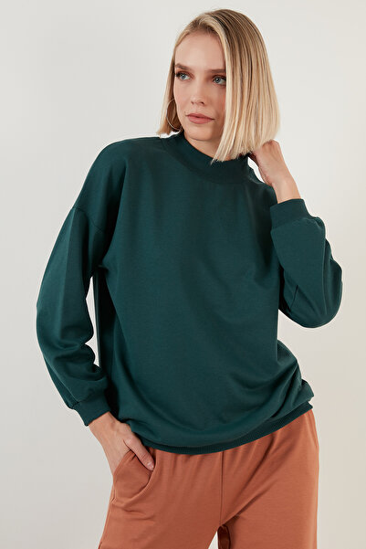 Lela Бавовняний светр з високим коміром Basic Örme Sweat SWEAT 5863323