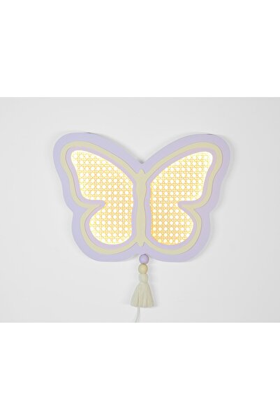 Linvia Kids Kelebek - Çocuk Ahşap LED Gece Lambası