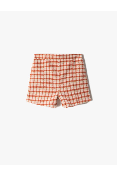Koton Geknöpfte Mini-Shorts mit Nahtdetails